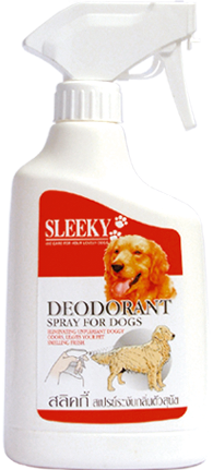 สเปรย์ระงับกลิ่นตัวสุนัข SLEEKY ขวดใหญ่ 500 ซีซี
