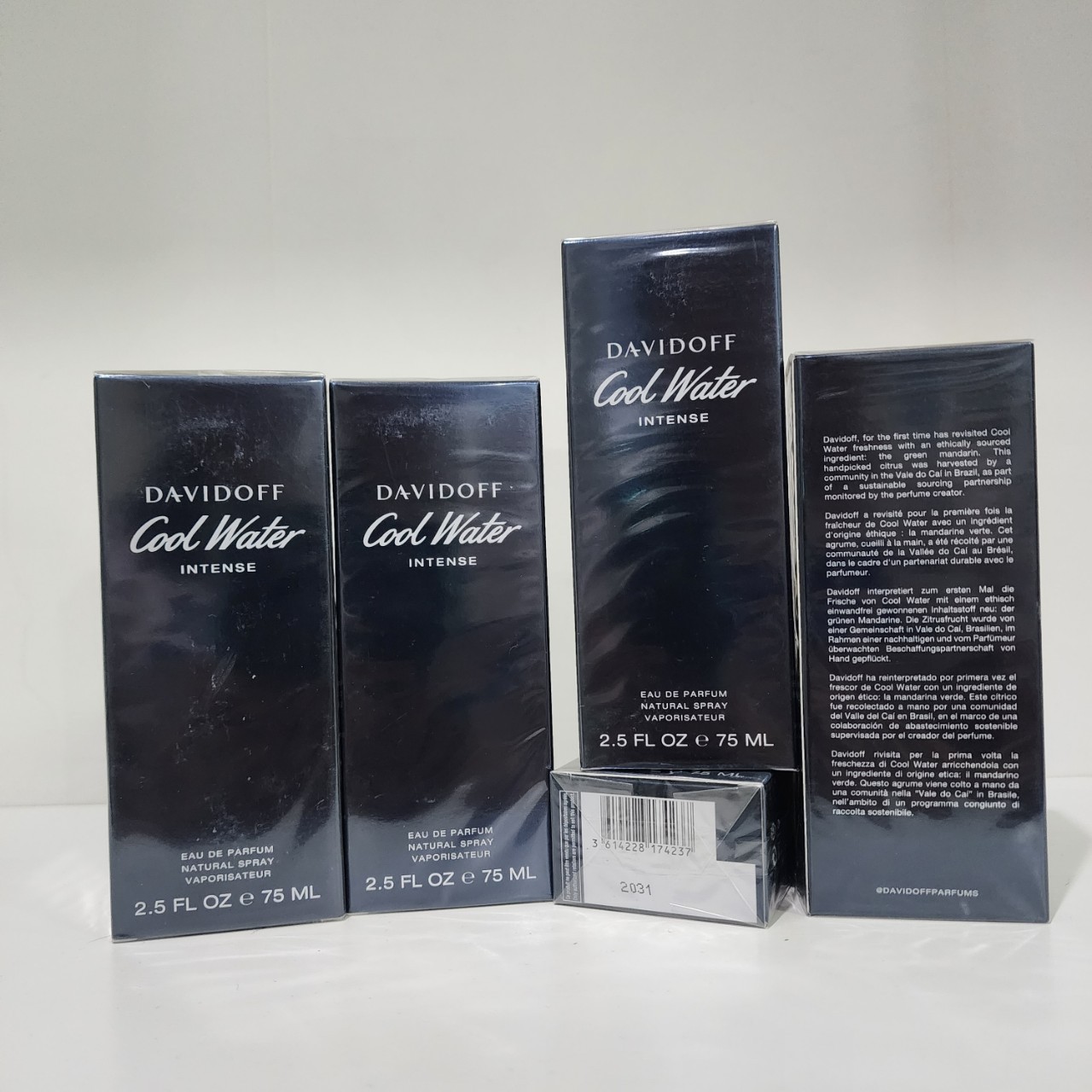 น้ำหอมแท้ Davidoff cool water intense 75ml. กล่องซีล