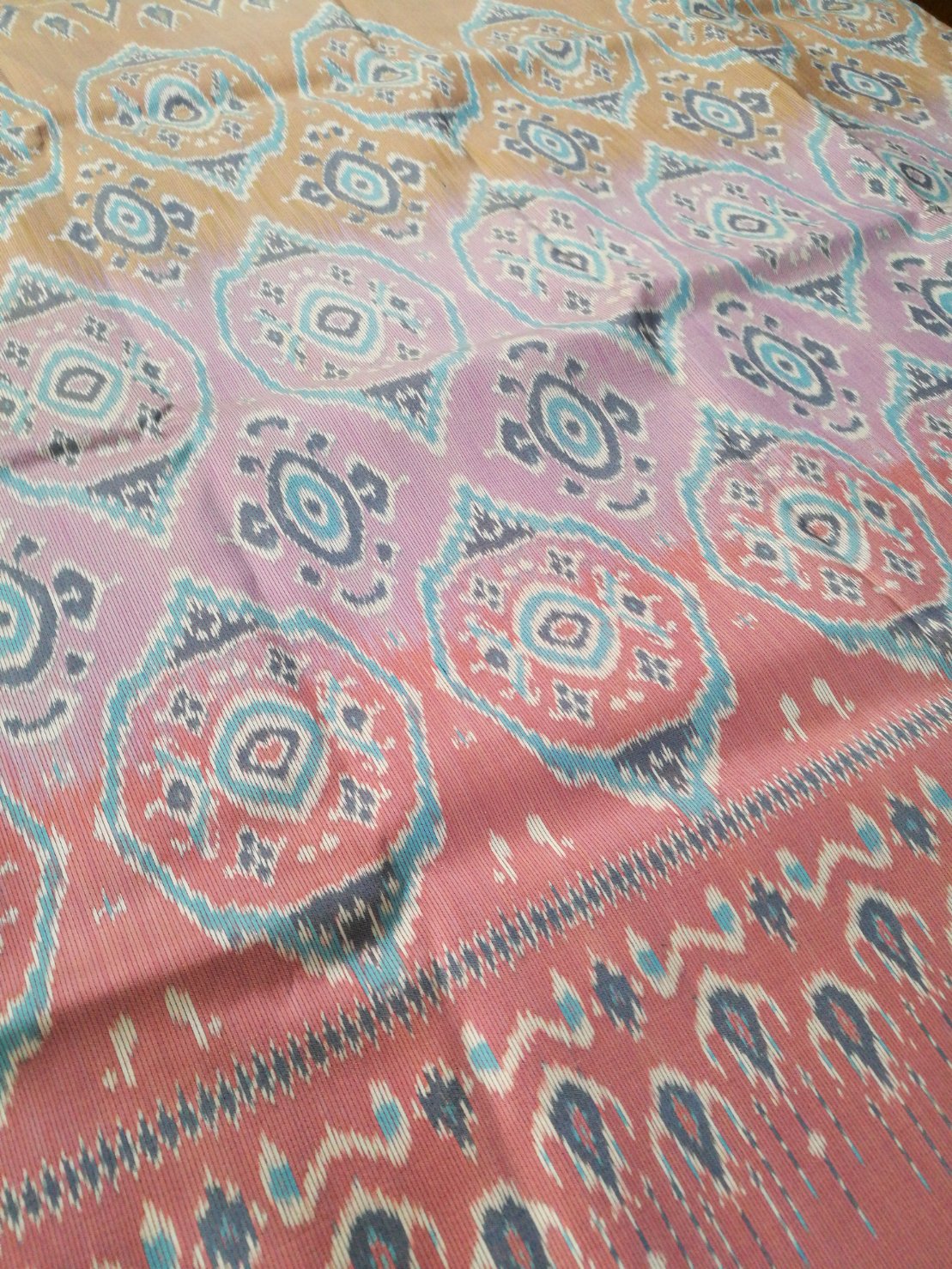 ซิ่น ผ้าไหมมัดหมี่ 3ตะกอ พรีเมียม สอดควบหางกระรอก เนื้อเรียบ ขนาด 1x4เมตร สีคละสี รหัส 4R2Q-NY-1122663