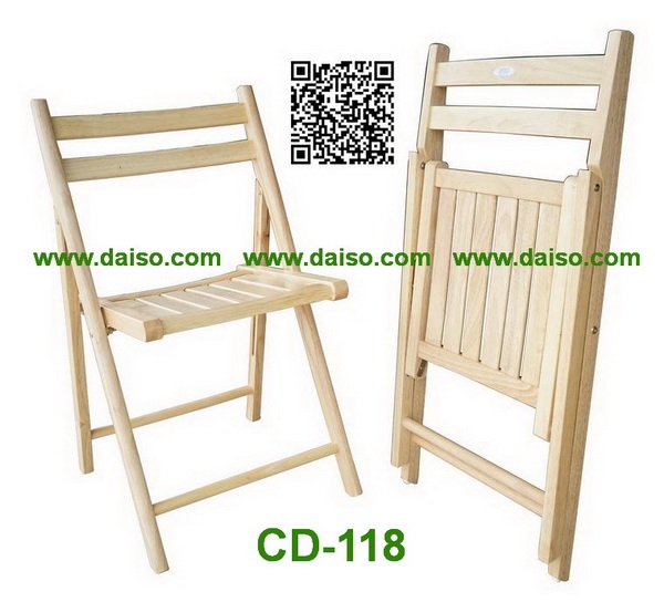 ขายเก้าอี้พับ เก้าอี้พับไม้ยางพารา_CD-118B