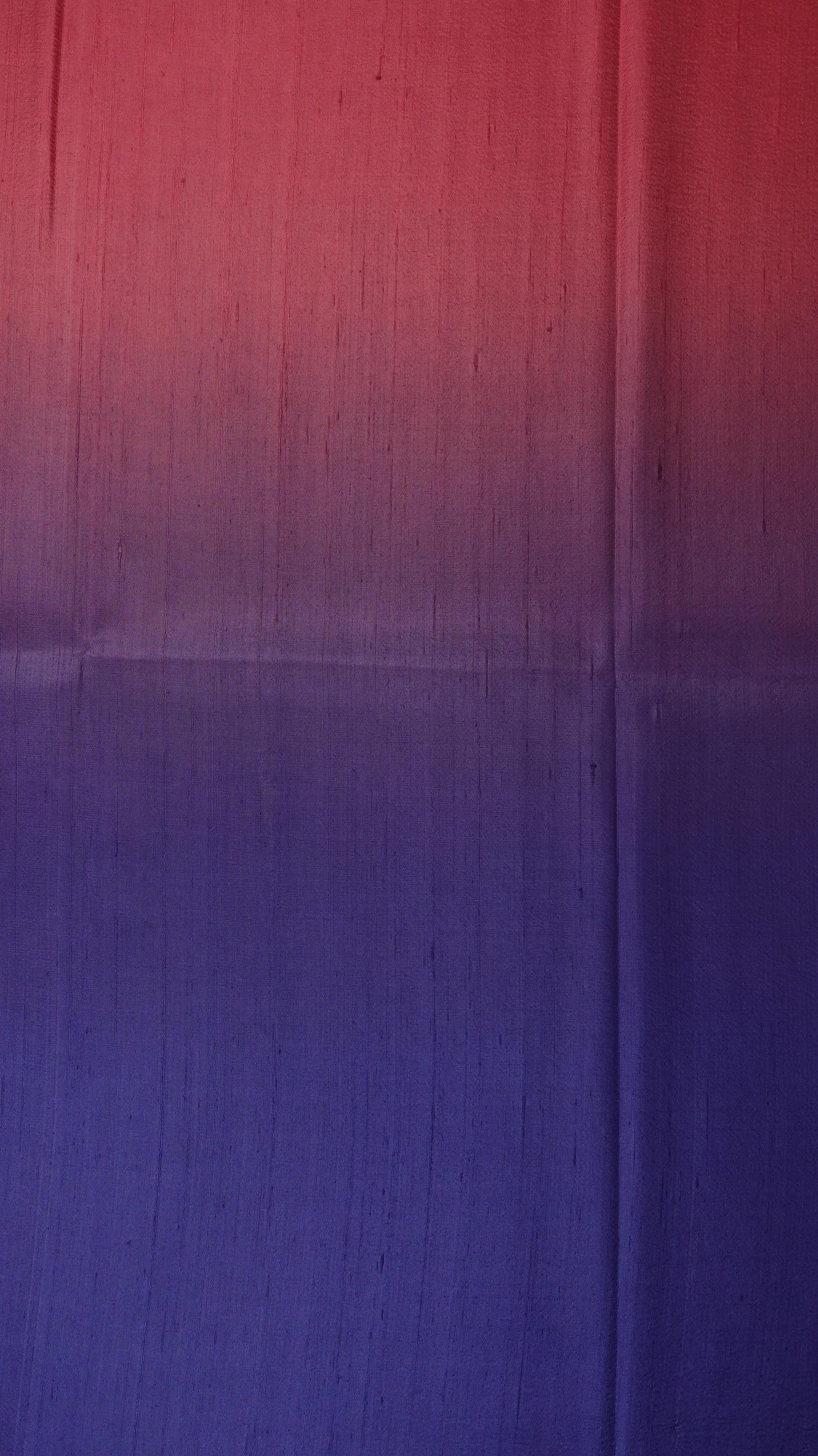 ผ้าไหมย้อมสไลด์สี ไหมบ้านทอมือ 2ตะกอ สีแดง-สีม่วง เลือกขนาด รหัส BT-TT-02246856