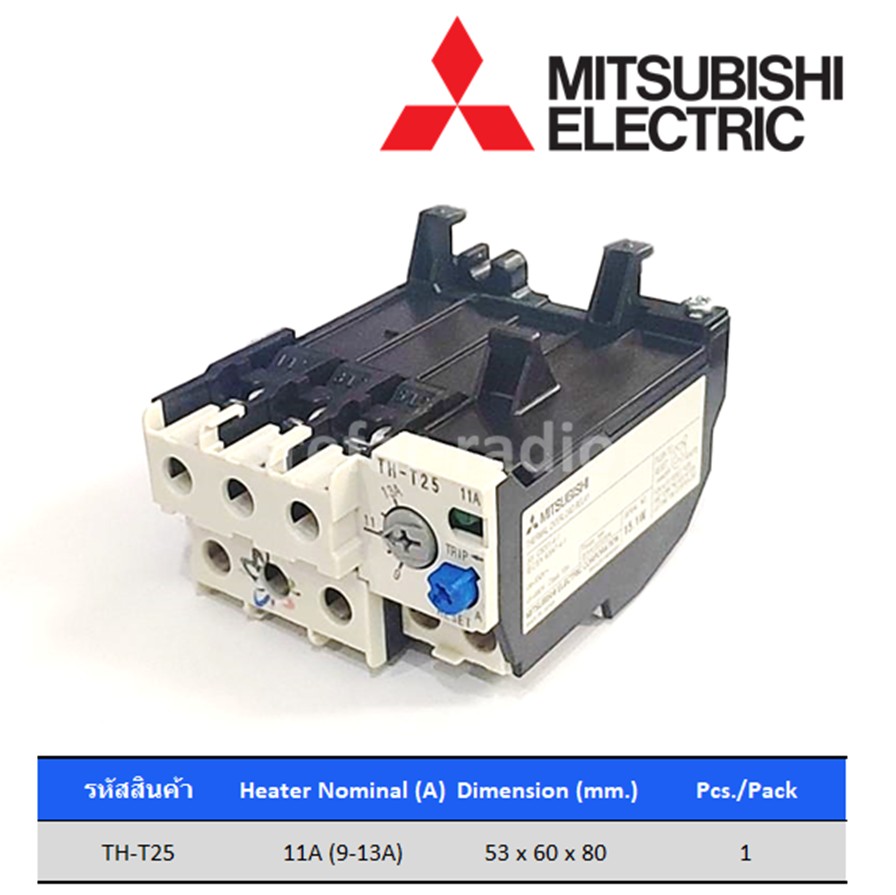 OVERLOAD RELAY MITSUBISHI TH-T25 11A (9～13A)