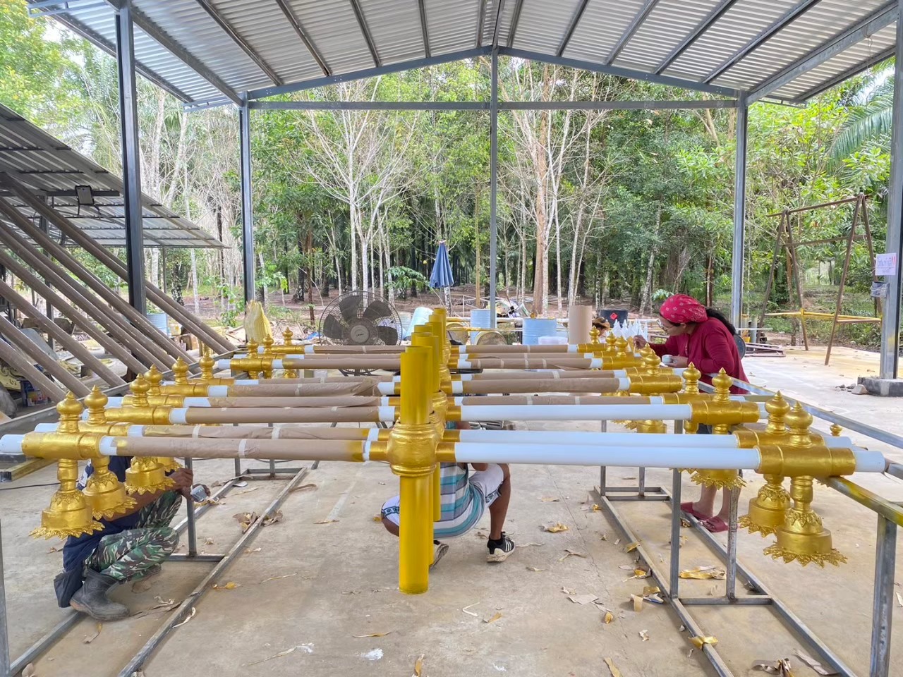 ผลงานเสาไฟประติมากรรม