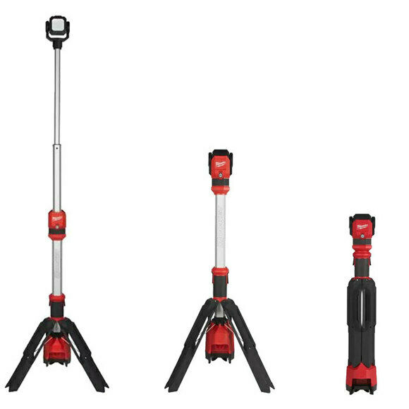 Milwaukee M12 SAL-0 APJ ทาวเวอร์ไลท์ โคมไฟสนามมีขาตั้งไร้สาย 12 โวลท์ มิลวอคกี้ เครื่องเปล่า