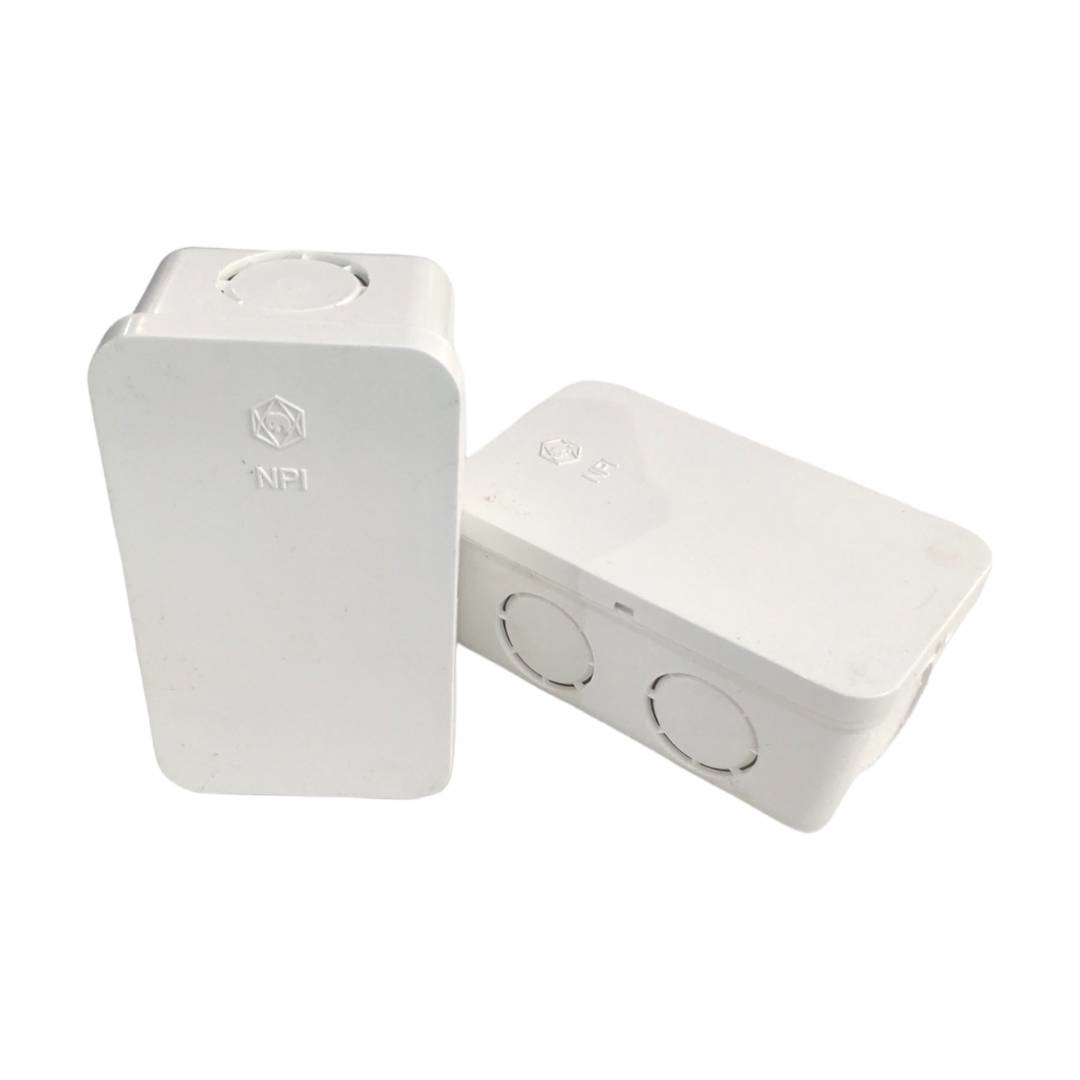 กล่องพักสาย ช้าง NPI 2x4 Square Junction Box สีขาว