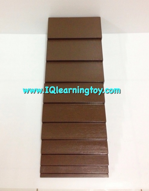 มอนเตสซอรี่ - บันไดสีน้ำตาล Montessori Brown Stair เพื่อฝึกกล้ามเนื้อและประสาทรับรู้ในการมองเห็นมิติต่างๆ 3+ ส่งฟรี