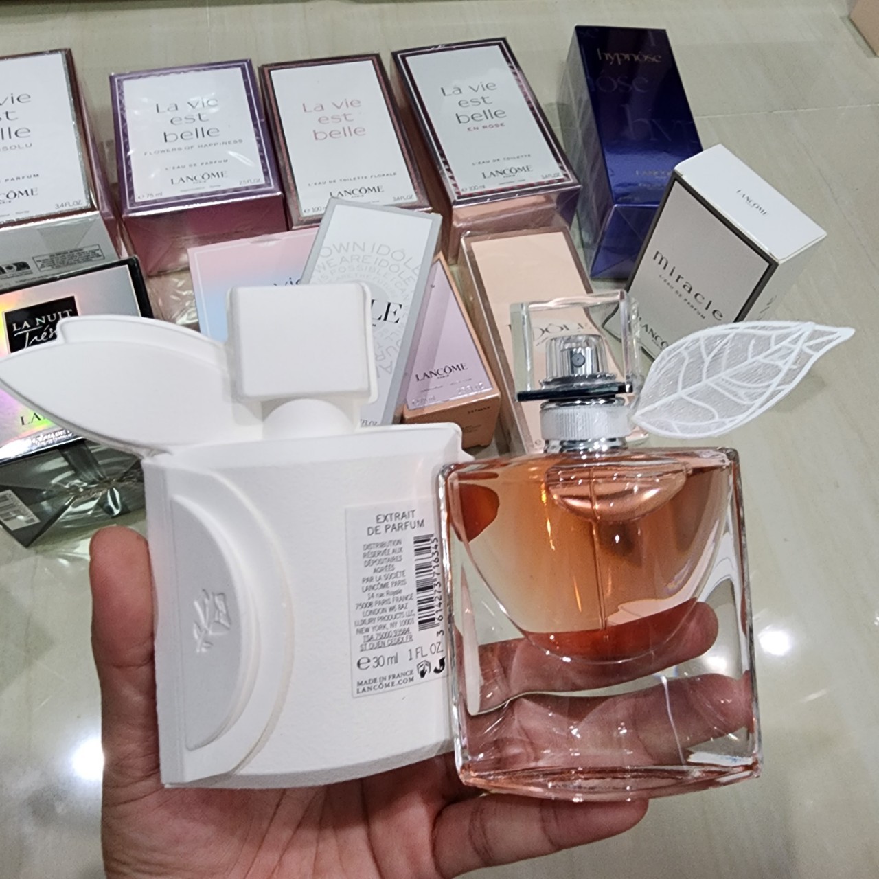 น้ำหอมแท้ Lancome La Vie Est Belle Domaine de la Rose Exitrait de Perfum 30ml กล่องจริง