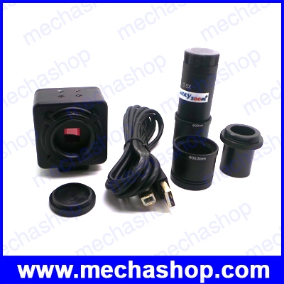 กล้องดิจิตอลสำหรับกล้องจุลทรรศน์ กล้องไมโครสโคป Luckyzoom HD 5MP USB Cmos Camera Electronic Eyepiece For Computer รองรับ Win7/ Win8/Win10 (พร้อมซอฟต์แวร์ และ เลนส์อแด็ปเตอร์)