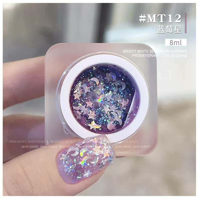 เจลตกแต่งเล็บกลิตเตอร์ เจลกากเพชร Miss Gooey Gel 8ml 💖 เจลเพ้นท์เล็บน่ารัก กลิตเตอร์แฟนซี สีสวยใสเงางาม