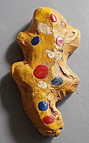 ตุ๊กแก เนื้อดินลงสี ลพ.ครื้น วัดสังโฆ สุพรรณบุรี