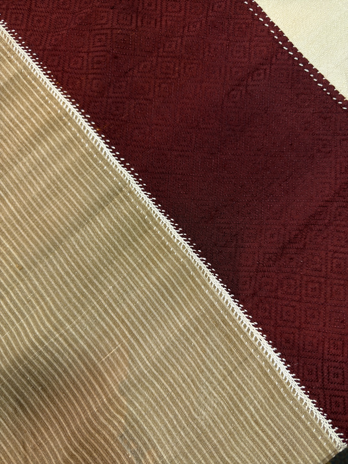 ซิ่นขิดไหม ต่อหัว ต่อเชิง ขนาด1x2เมตร สีน้ำตาล รหัส R4F-155-1246821