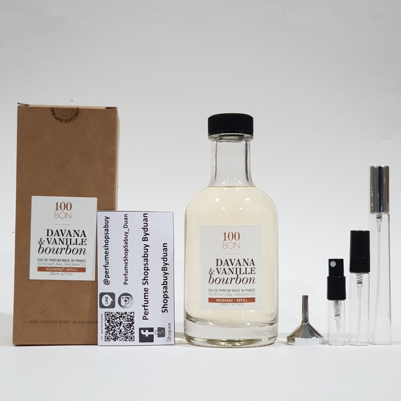 น้ำหอมแท้แบ่งขาย 100 Bon Davana & Vanille Bourbon by 100Bon (เซนบอน)