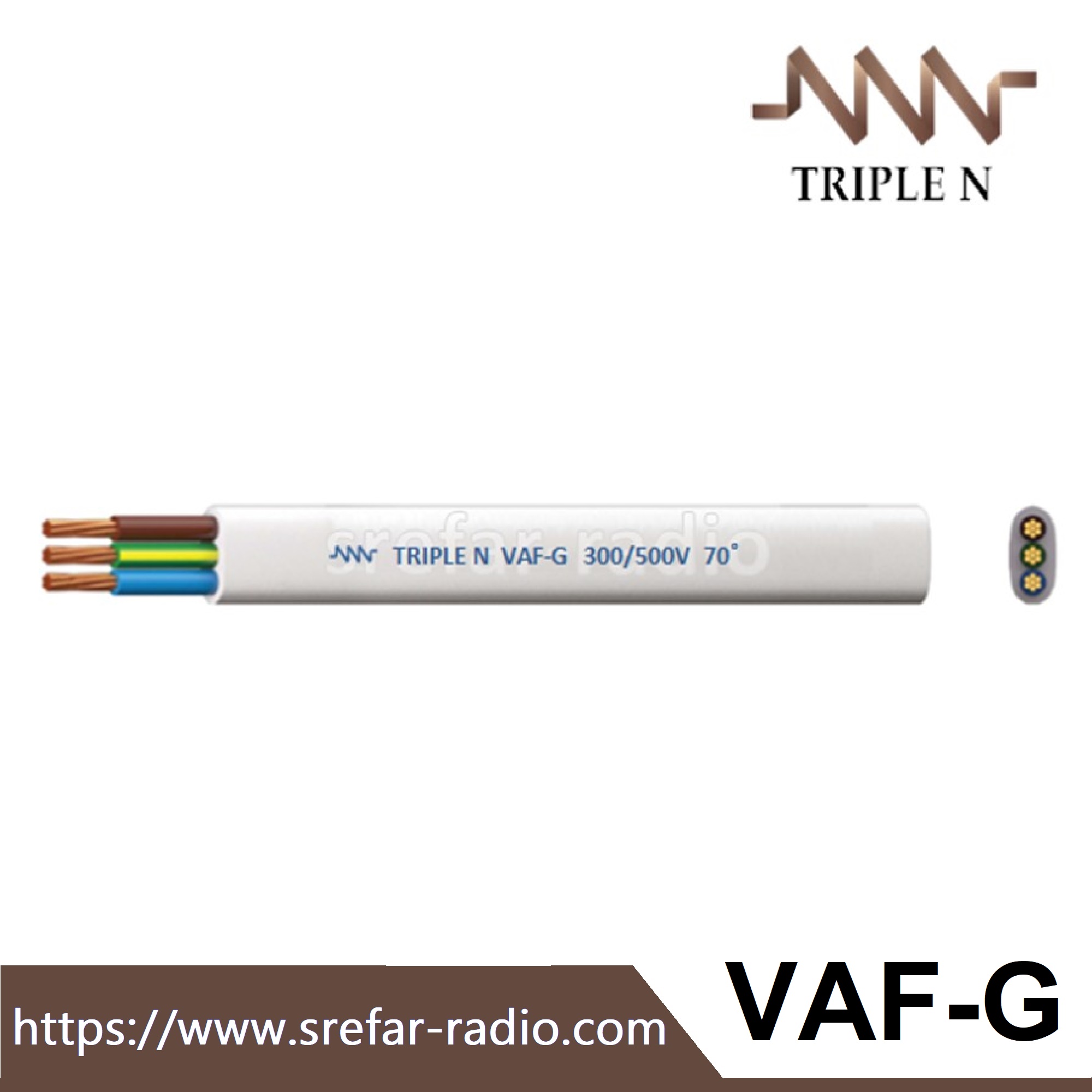 TRIPLE N VAF-G 300/500V 70˚ TIS 11 PART 101-2559