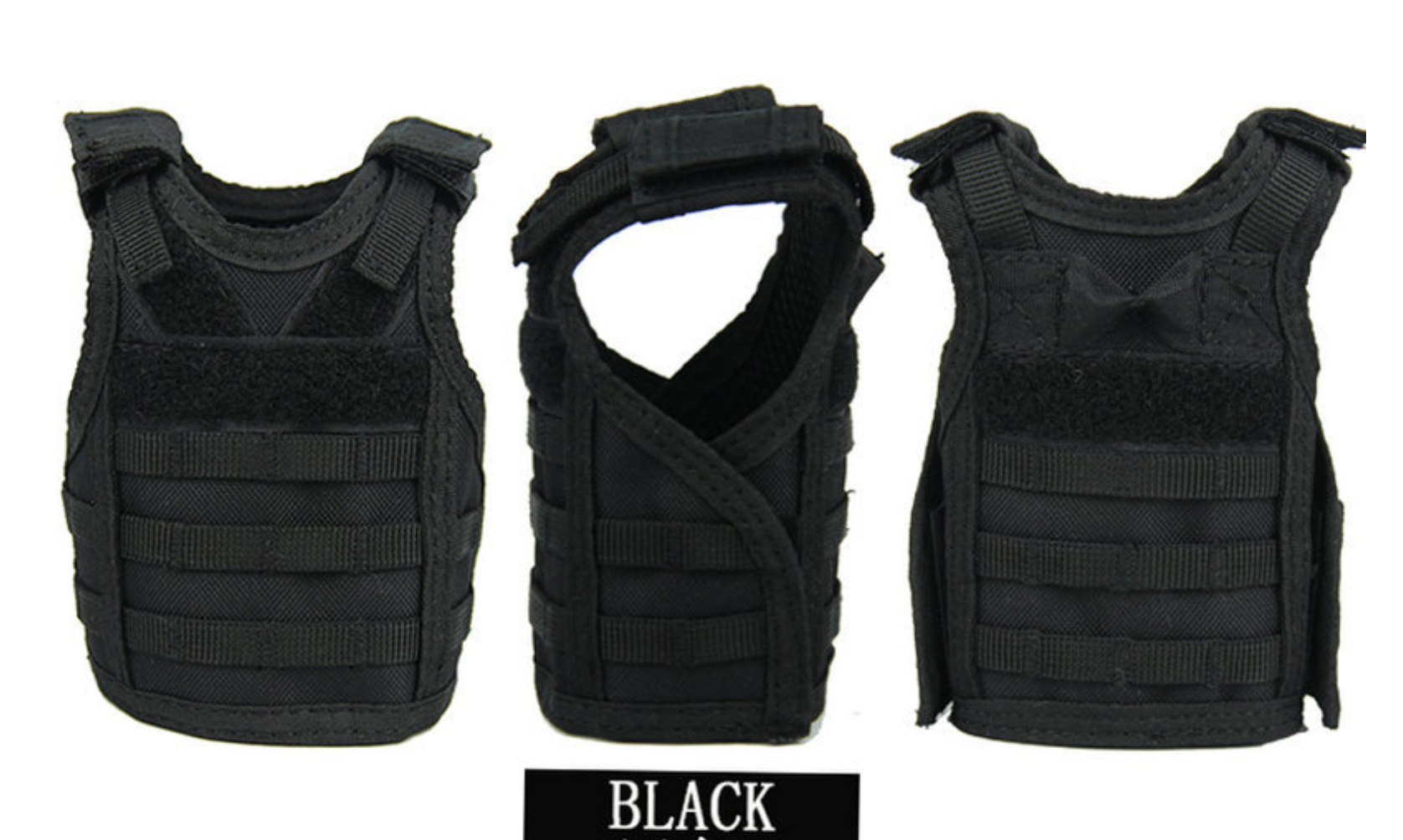 mini tactical vest สำหรับตกแต่งขวดน้ำ ขวดเบียร์