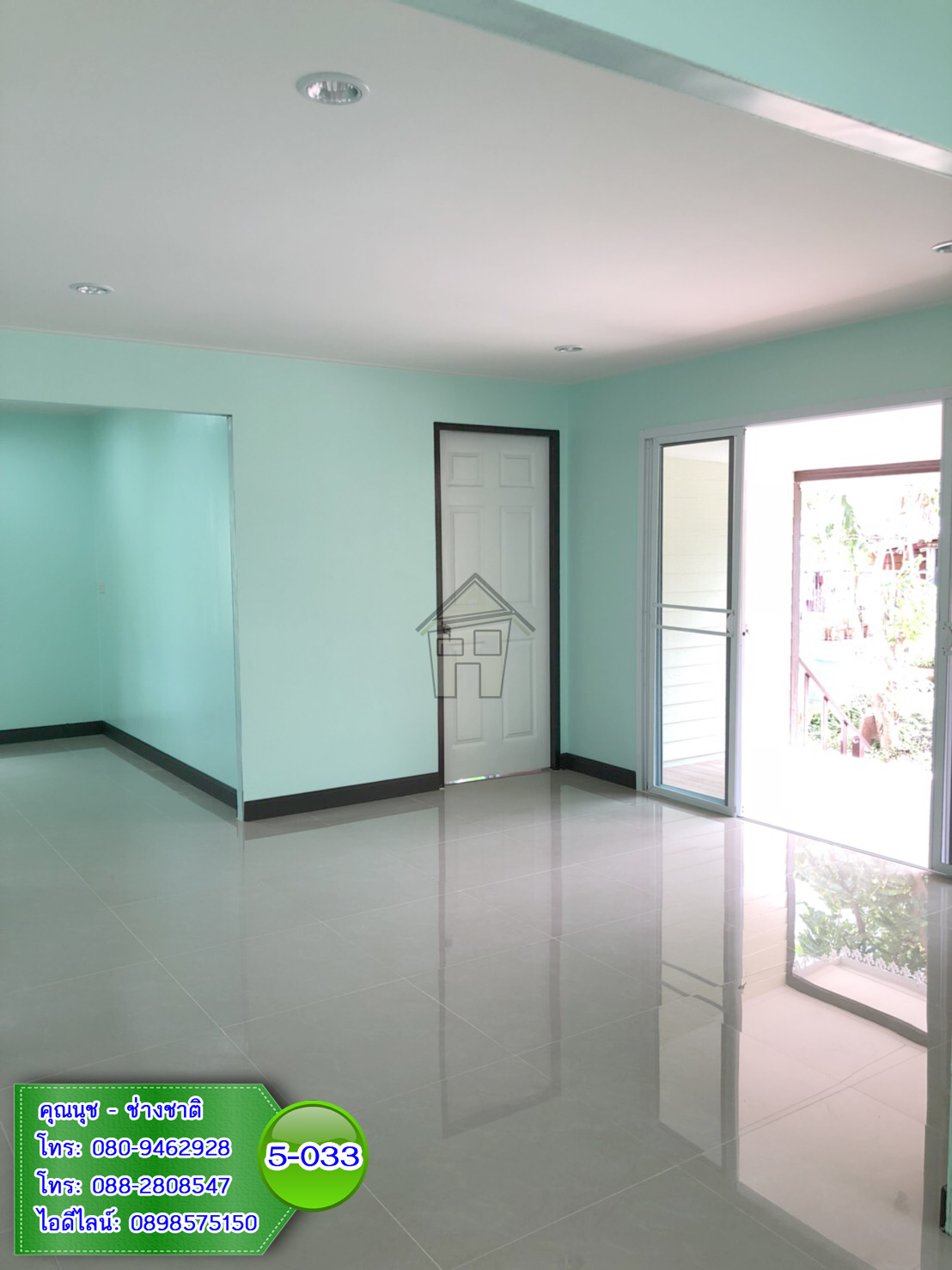 5-033 บ้านน็อคดาวน์ทรงโมเดิร์น สีครีม