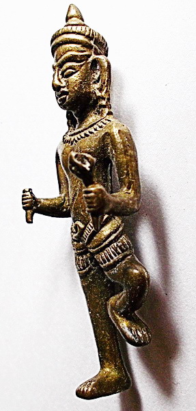 พระนารายณ์ เนื้อสัมฤทธิ์เก่า ขนาดห้อยบูชา