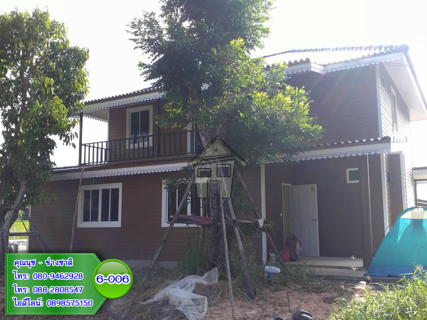 6-006 บ้านน็อคดาวน์ - บ้านหลังใหญ่ - ทรงมะนิลา