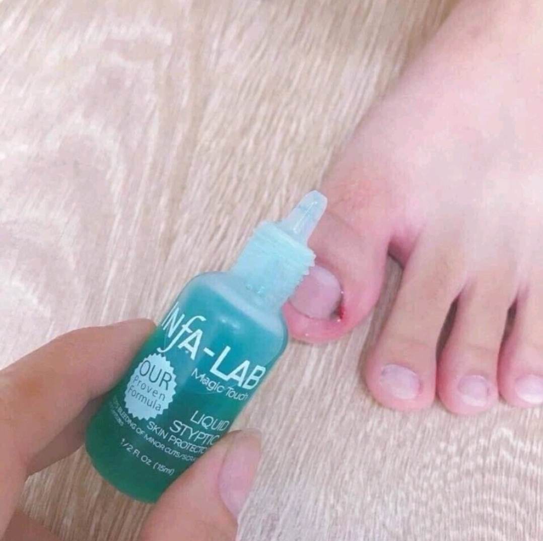 น้ำยาหยุดเลือด ห้ามเลือด เลือดไหลจากการตัดเล็บ INFA-LAB ของแท้