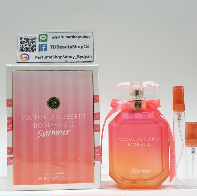 น้ำหอมแท้แบ่งขาย Victoria's Secret Bombshell Summer 2018 Eau De Parfum for women💕Travel Size #แบบทดลอง