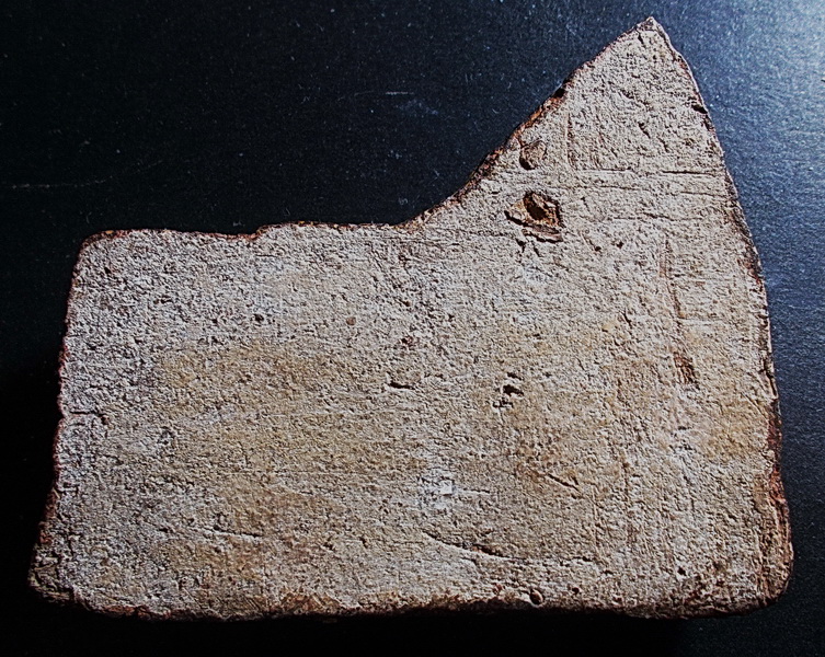 พระโคนสมอ ปางไสยาสน์ เนื้อดินมีรักมีทอง ศิลปอยุธยา