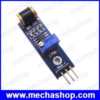 เซนเซอร์วัดแรงสั่นสะเทือน ไวเบรชั่นเซนเซอร์ 801S Vibration sensor analog output sensitivity adjustable