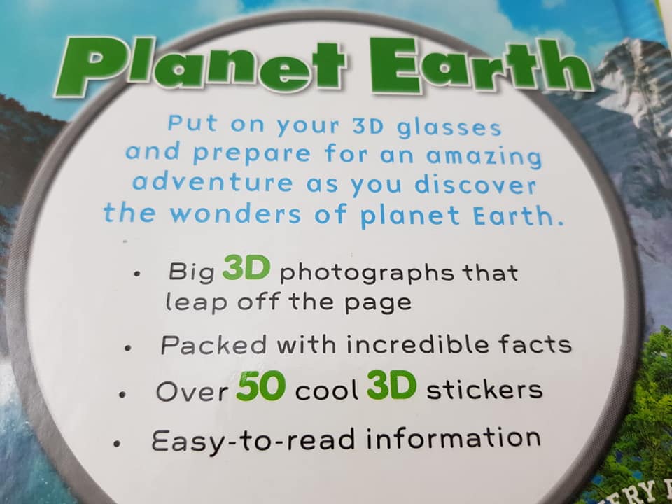 DISCOVERY KIDS about Planet Earth 3D Readers หนังสือหัดอ่าน และได้ความรู้ มีของแถม3มิติ