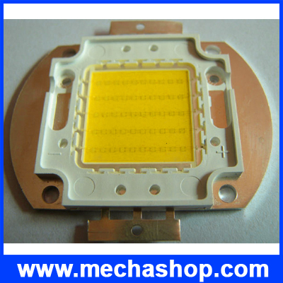 ชิป LED DIY 50W 100-110Lmw ชิปขนาดใหญ่ 45 mil Warm White High Power 3000-3200K ต้อง Heat sink ระบายความร้อน