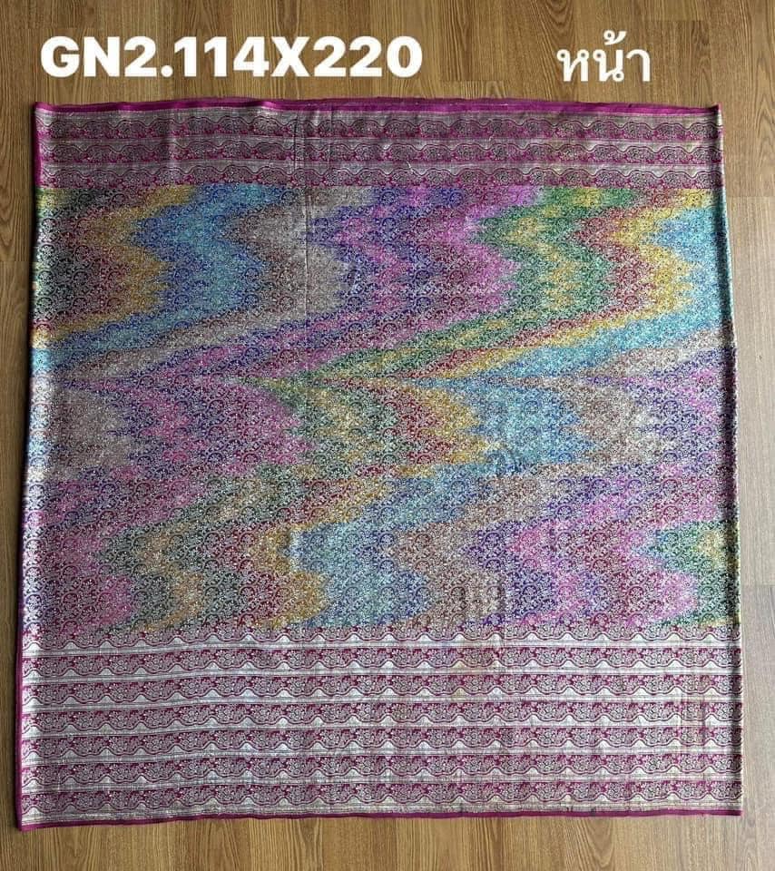 ซิ่น ผ้าปาโตล่า เส้นยืนไหมแท้ ขนาด 114x220ซม. สีคละสี รหัส N9-SIL-GN2