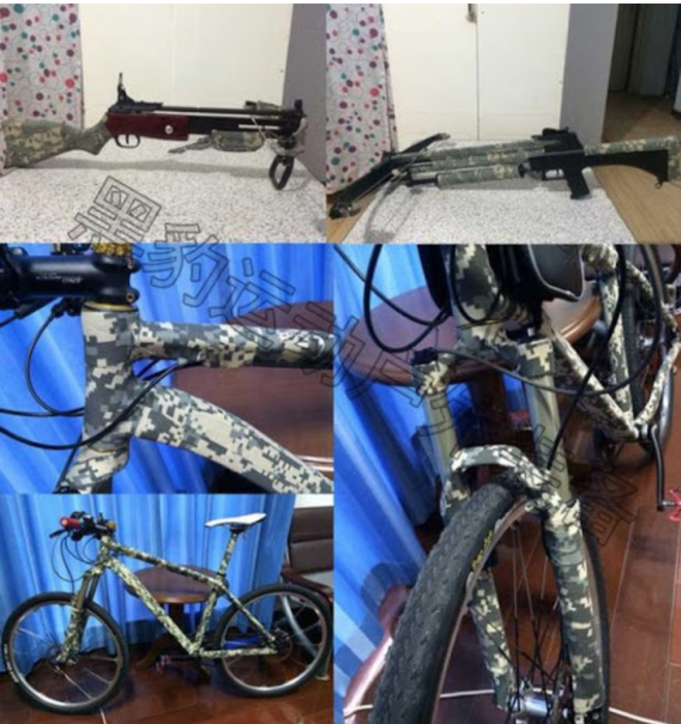 เทปพัน,ผ้าพันลายพราง camo cloth tape - แบบมีเนื้อกาว