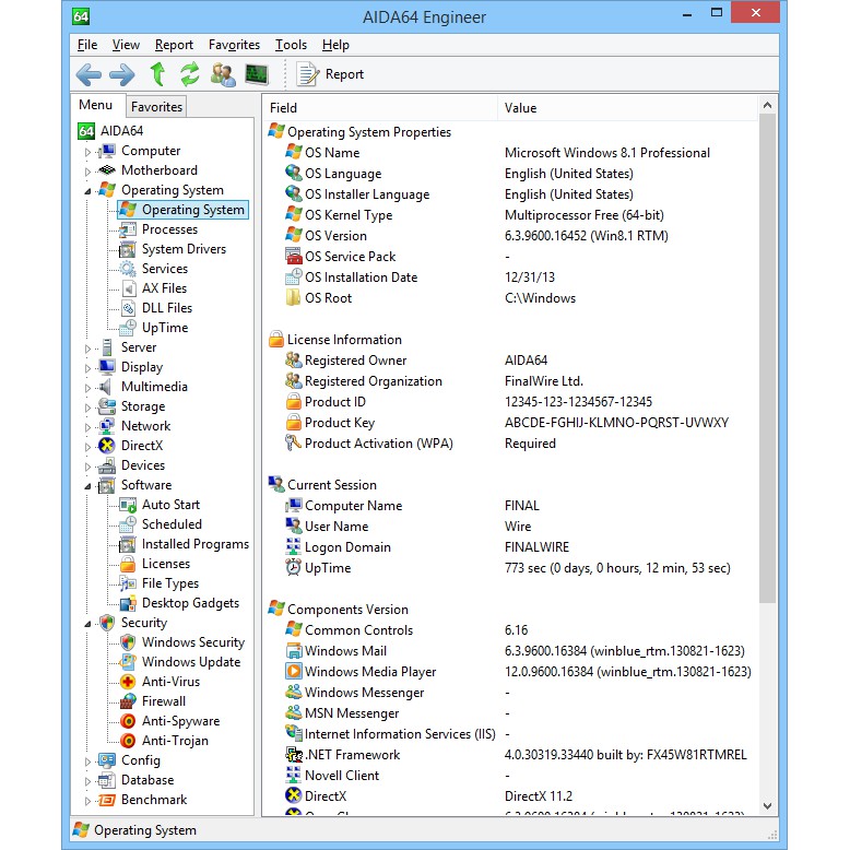 AIDA64 Engineer Key แท้อัพเดทตลอดชีพ