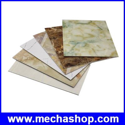 UV Marble Board แผ่นลายหินอ่อน ไม้เทียม แผ่นหินเทียม หินวีเนียร์ ตกแต่งบ้าน ตกแต่งผนัง รุ่น KL8041-1 Size: W1220mm * L2440mm* 2.5mm Material: Pvc Resin & Calcium Powder