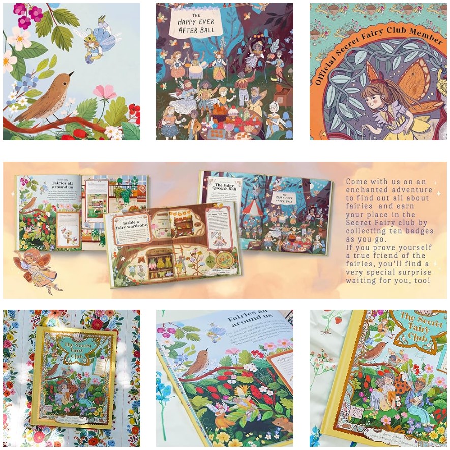 [หนังสือ เด็กSecret Fairy Club: Discover a hidden Book Within a Book! Magic Cat #ของแท้ #พร้อมส่ง ปกแข็ง #Body