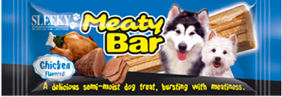 ขนมสุนัข SLEEKY มีทตี้บาร์ รสไก่ - ขนมหมาทุกสายพันธุ์