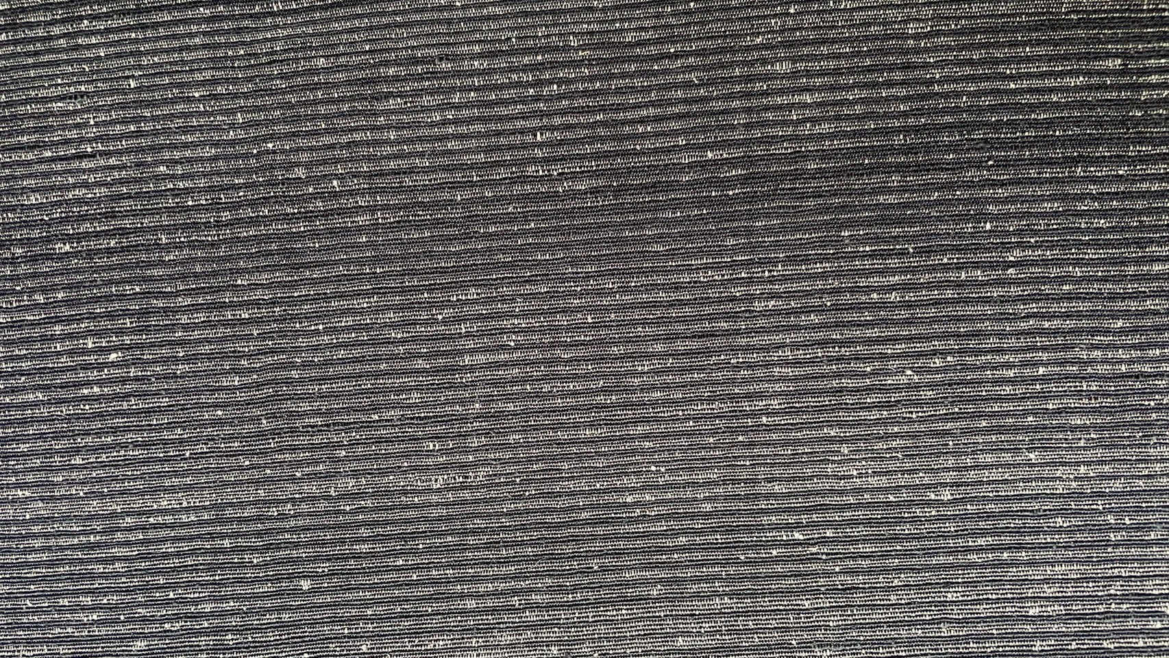 ผ้าไหม ลายริ้ว ไหมแท้ ไหมลืบเนื้อหยาบหนา multicolor สีเทาเข้ม ตัดขายเป็นเมตร รหัส MC-76-P4444