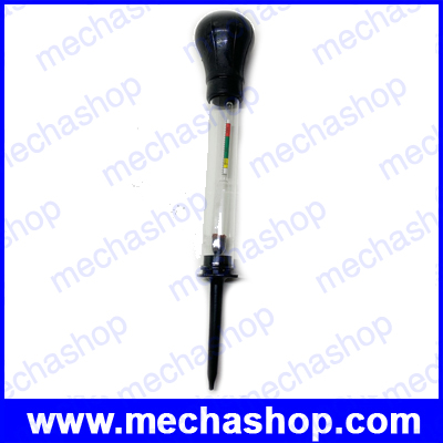 ไฮโดรมิเตอร์ อุปกรณ์วัดความถ่วงจำเพาะของแบตเตอรี่ ปรอทวัดค่าน้ำกรดแบต Battery Hydrometer Measuring Practical Densitometer Electro-hydraulic Range 1.10-1.30