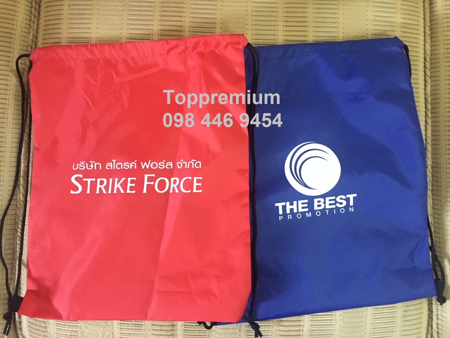 กระเป๋าเป้ผ้าร่มหูรูด กระเป๋าเป้ กระเป๋าเป้ผ้าร่มหูรูด กระเป๋าวิ่ง กระเป๋าเป้แจก