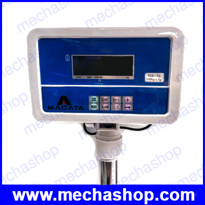 เครื่องชั่งดิจิตอลแบบตั้งพื้น MACATA Stainless Steel TZ Series platform weighing scale 60kg/2g, 100kg/5g, 150kg/10g, 300kg/20g โครงสร้างสแตนเลสกันสนิม มี RS232 เชื่อมต่อคอมพิวเตอร์ได้
