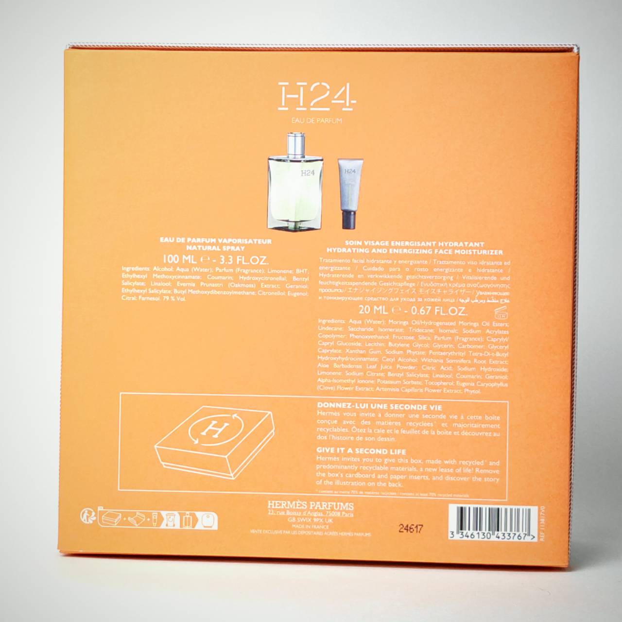 SET Hermès H24 Eau de Parfum 100+20ml