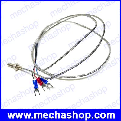 เทอร์โมคับเปิล เซนเซอร์เครื่องวัดอุณหภูมิ เซนเซอร์วัดอุณหภูมิ PT100 Type Thermocouple 400C (สายยาว 1เมตร)