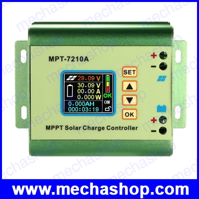 โซล่าชาร์ทเจอร์ ชาร์ทพลังงานแสงอาทิตย์ MPPT Solar Panel Battery Regulator Charge Controller with LCD Color Display 24/36/48/60/72V 10A