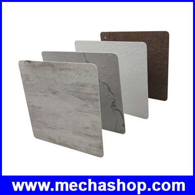 แผ่นหินเทียมตกแต่งผนังบ้าน หินวีเนียร์ ลาย 3 มิติเหมือนจริง 3D Slated Board Stone Veneer หนา 3 มม. ขนาดใหญ่ 1200 x 2440mm วัสดุ Pvc Resin&Calcium Powder(D90B6)