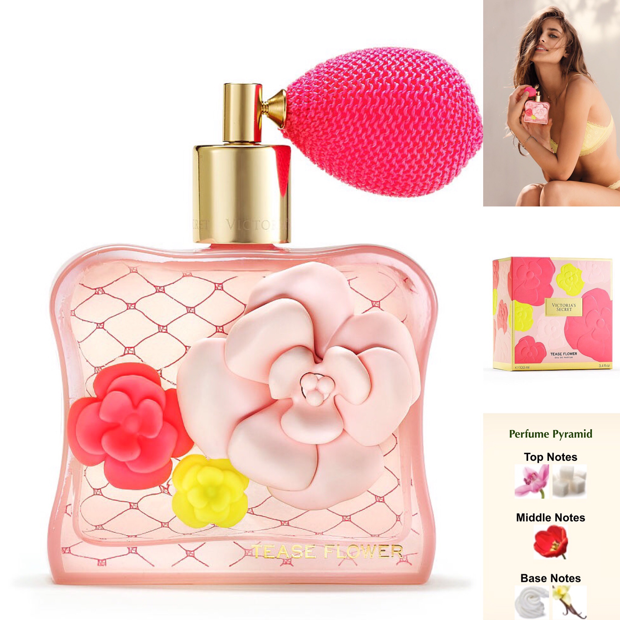 น้ำหอมแท้แบ่งขาย Victoria's Secret Tease Flower Eau De Parfum for women💕Travel Size #แบบทดลอง