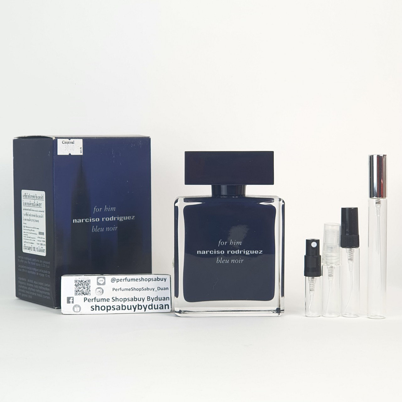น้ำหอมแท้แบ่งขาย Narciso Rodriguez For Him Bleu Noir Eau De Toilette💕Travel Size #แบบทดลอง
