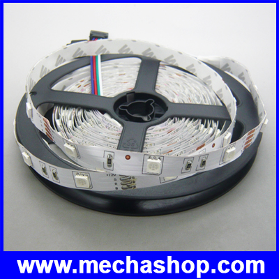 ไฟเส้น LED RGB 150 LED Strip Ribbon 5M 5050 12V 30LED/M เปลี่ยนสีได้ ไม่กันน้ำ (Chip from Taiwan)