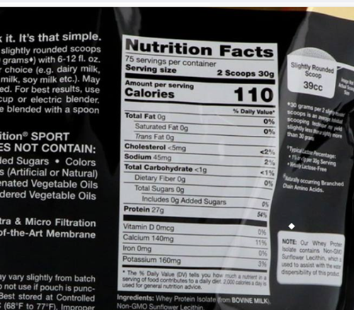 เวย์โปรตีนไอโซเลท California Gold Nutrition แบ่งขาย450กรัม