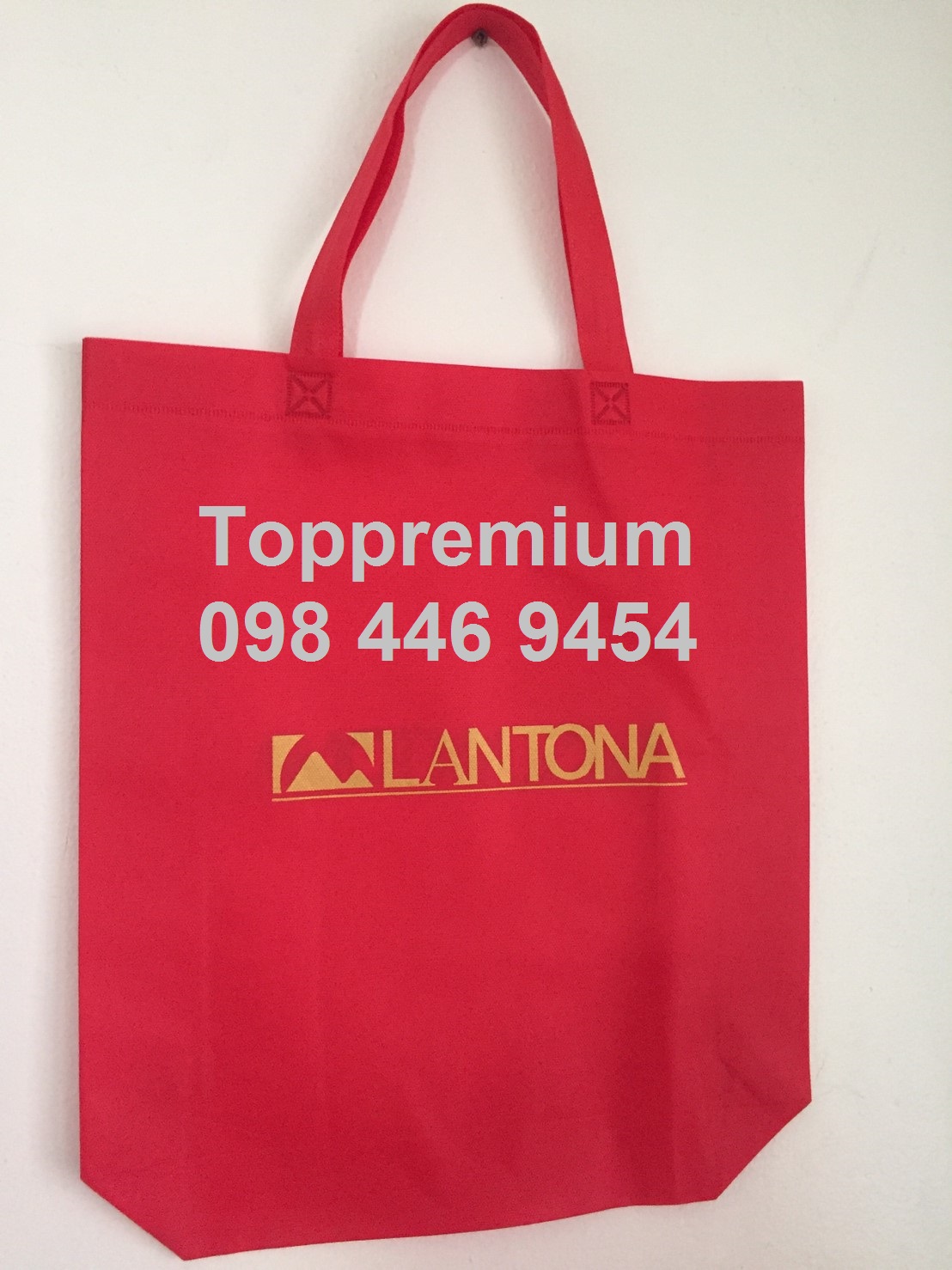 กระเป๋าสปันบอน ถุงผ้าสปันบอน ขนาด 40*41*10*10 cm ถุงผ้าแจกราคาถูก กระเป๋าผ้าลดโลกร้อน ถุงผ้าเริ่มต้น18บาท