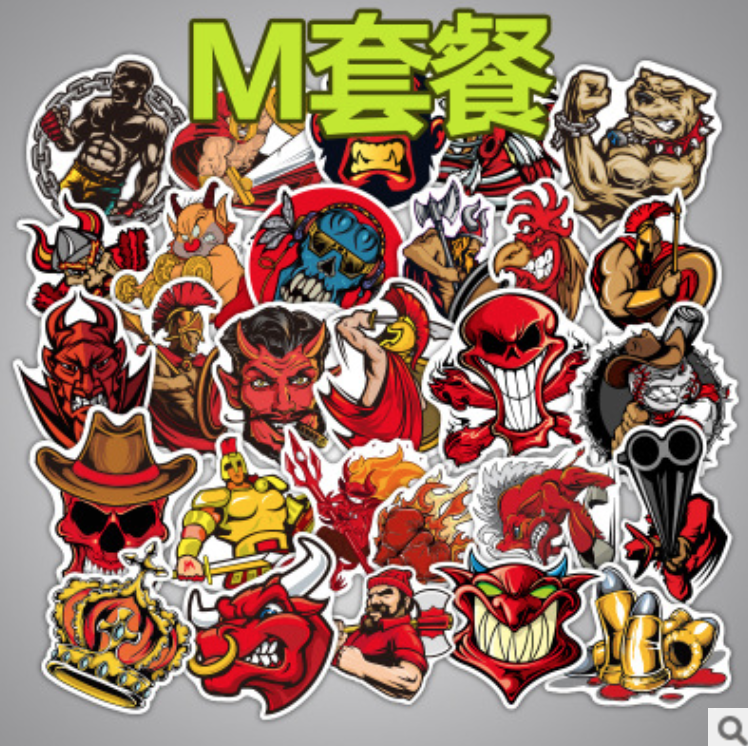 สติ๊กเกอร์ (set 100 ชิ้น) ติด ตกแต่ง กระเป๋า โน๊ตบุ๊ค ของใช้จิปาถะ