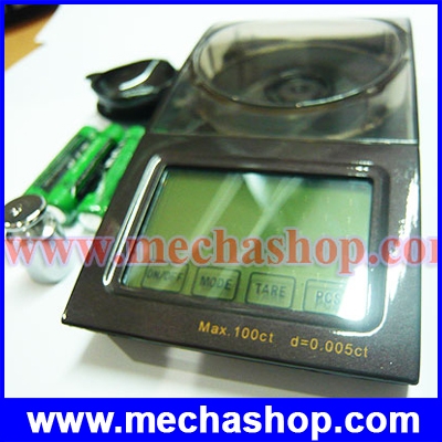 เครื่องชั่งดิจิตอลสามตำแหน่ง เครื่องชั่งความละเอียดสูง Perfect 100ct/0.005ct Digital Jewelry Scale