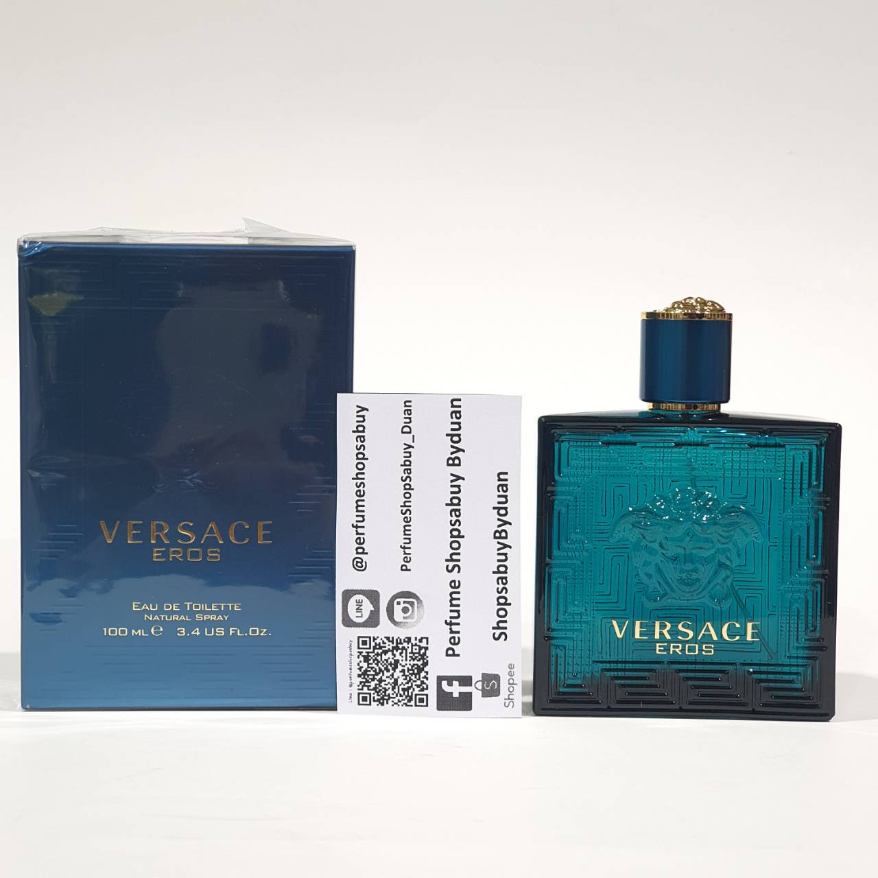 น้ำหอมแท้ Versace Eros EDT 100ML กล่องซีล