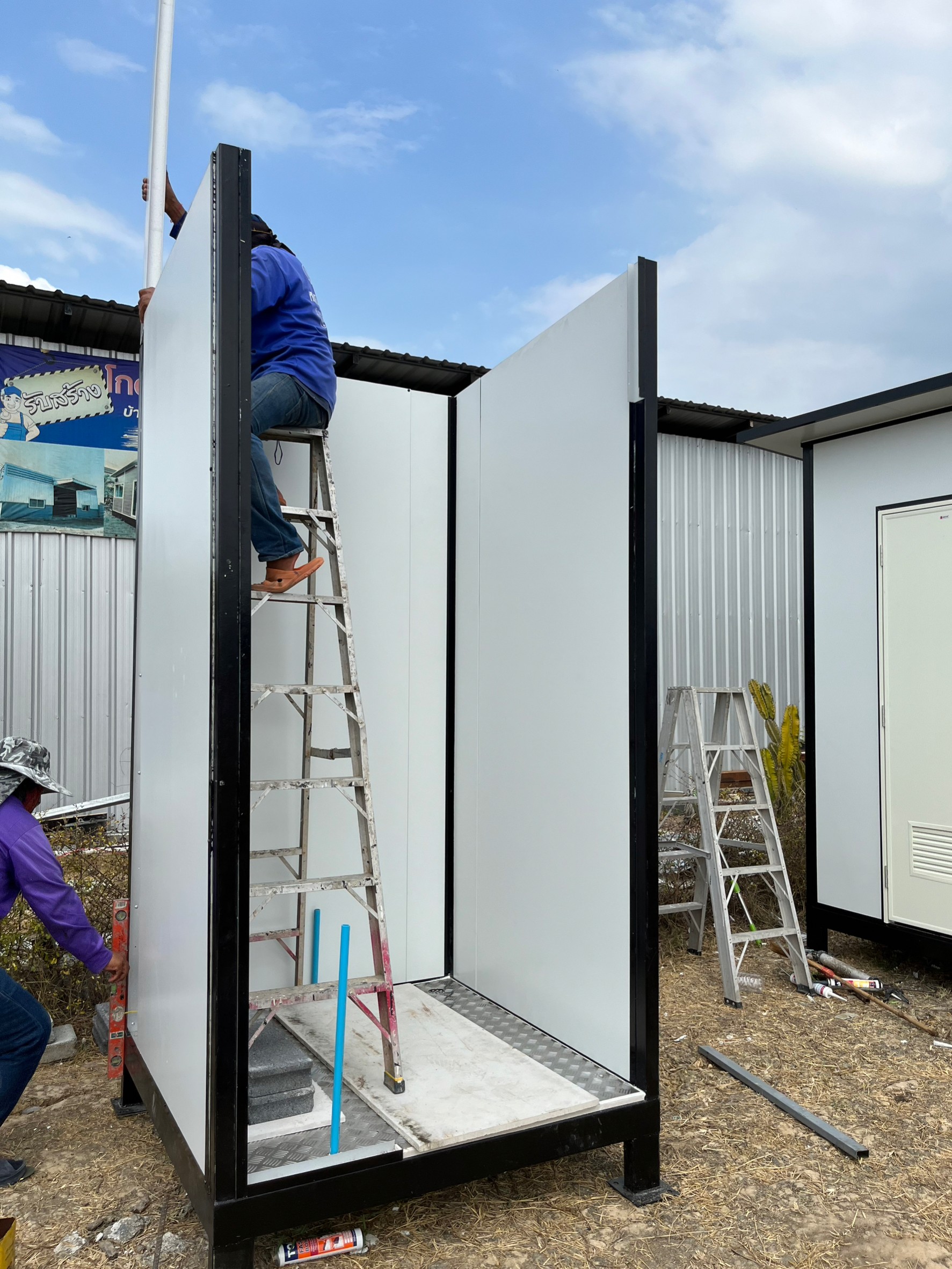 ห้องน้ำสำเร็จรูป ห้องน้ำเคลื่อนที่ 1.20x1.20x2.50 เมตร